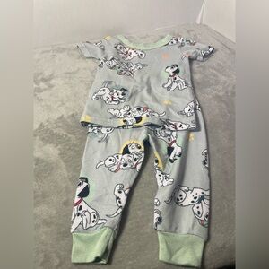 Dalmatian Print Kids Pajamas Sz 12m